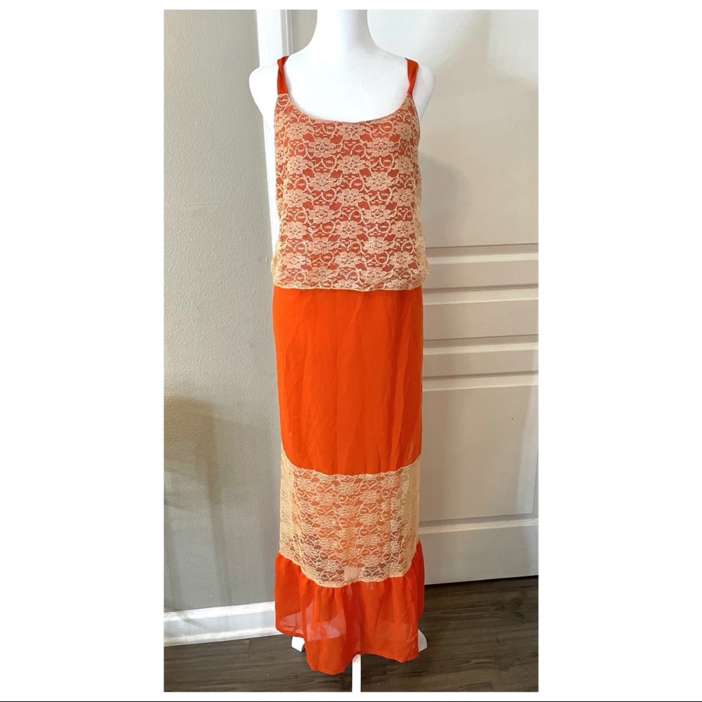Jessica Taylor maxi dress with lace detail